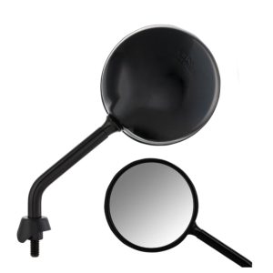 Espelhos SIP Shorty esquerdo e direito PRETO BRILHANTE para Vespa LX/LXV/GTS/GTV